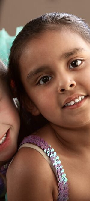 two little girl dancers