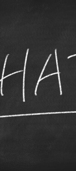 what on chalkboard