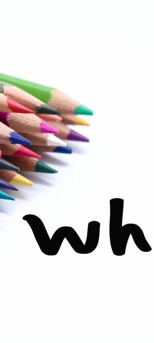 when with colored pencils