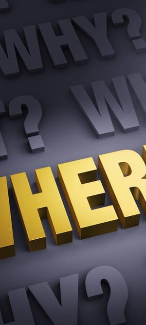 where on dark background