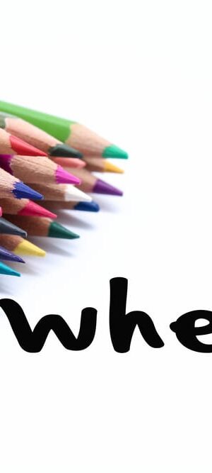 where with colored pencils