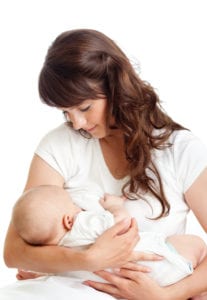 photo of mom breastfeeding