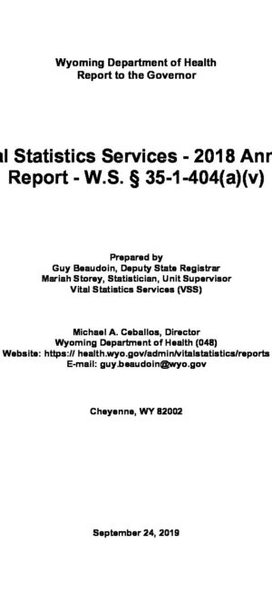 VSS Governor’s Report 2018