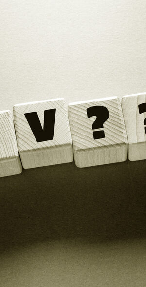 HIV on blocks with question marks