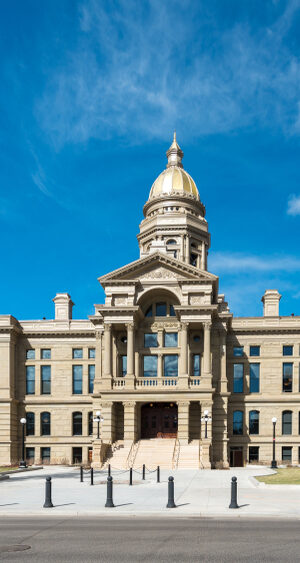 Wyoming State Capitol from front view