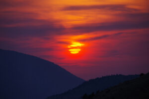 Wyoming mountain sunrise