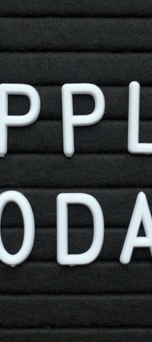 apply today on letter board