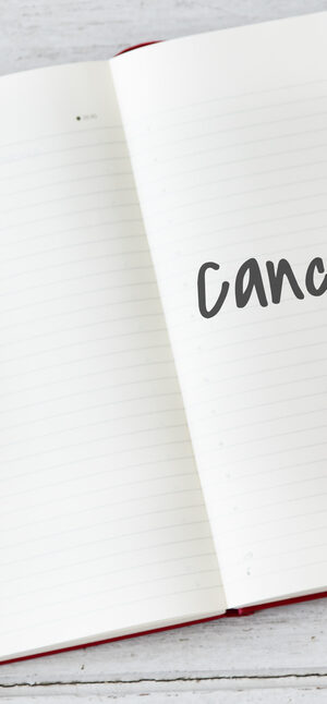 cancelled in calendar with hands