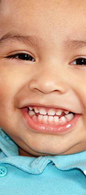 close up smiling toddler boy