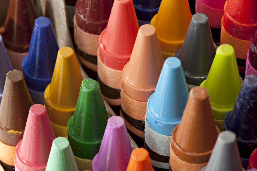 colorful crayon tops