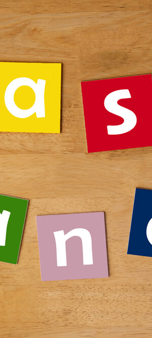 colorful wash hands words