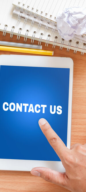 contact us on smartphone