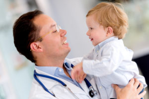 doctor with baby