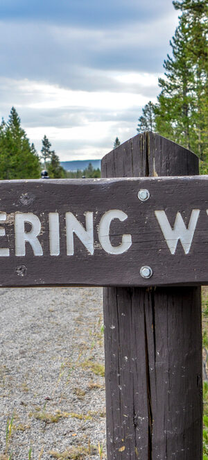 entering Wyoming sign