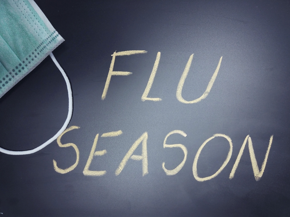 flu season on chalkboard