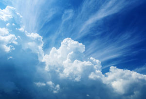 blue sky and clouds