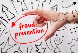 fraud prevention with hand
