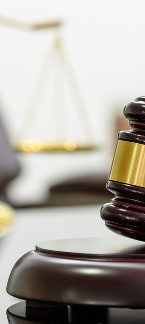 gavel with legal scales