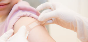 bandage after vaccine