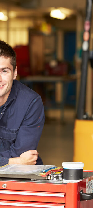 guy at work with toolbox