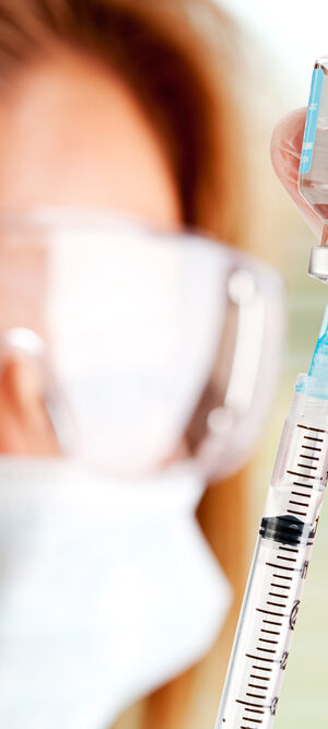 Medical Worker Preparing Vaccine