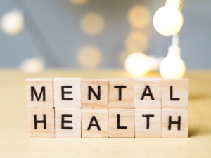 mental health words on blocks