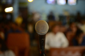 microphone in meeting room