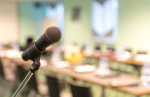 microphone in meeting room
