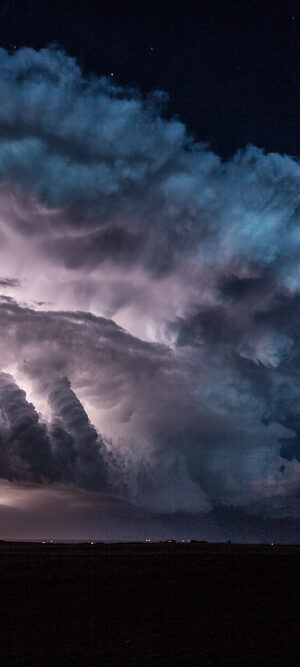 night storm with lightning