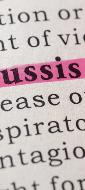 pertussis highlighted on page