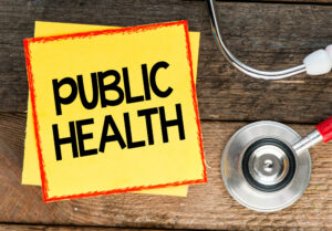 public health on yellow notes