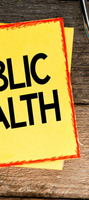 public health on yellow notes