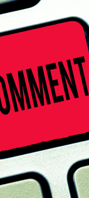 red comment button on keyboard