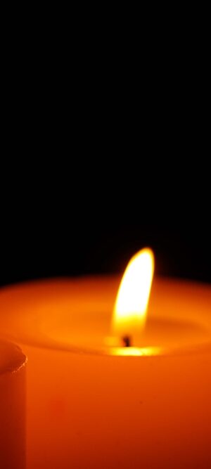 three candles burning