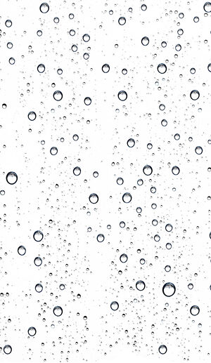 water drops on glass