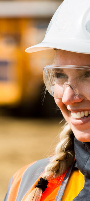 worker with safety gear