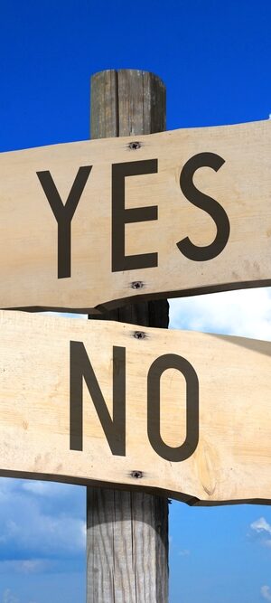 yes and no on signs