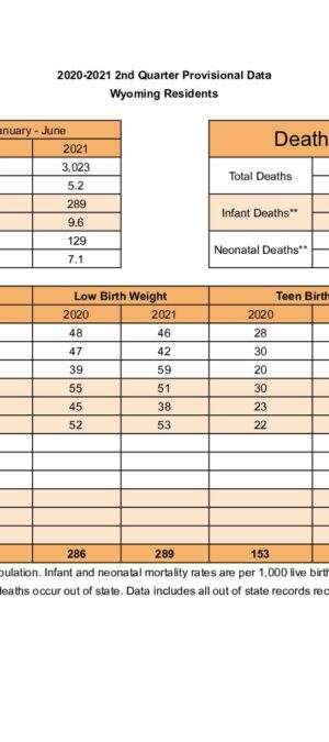 2021 Quarterly Data Q2 1