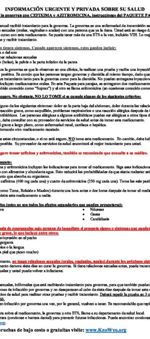 2021 EPT Instructions – Cefixime and Azithromycin