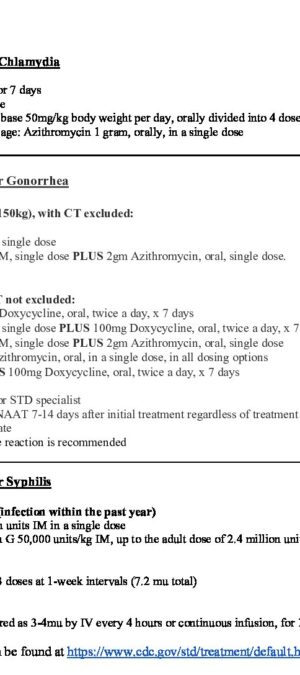 5. Treatment recommendations