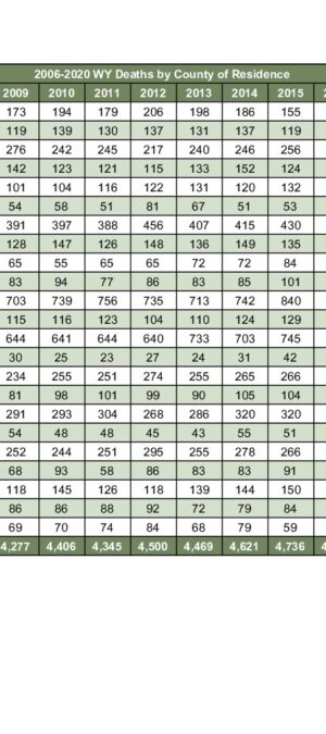 2020ARD01 15 Year Resident Death