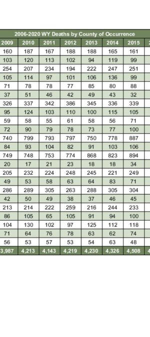 2020ARD03 15 Year Occurrent Death