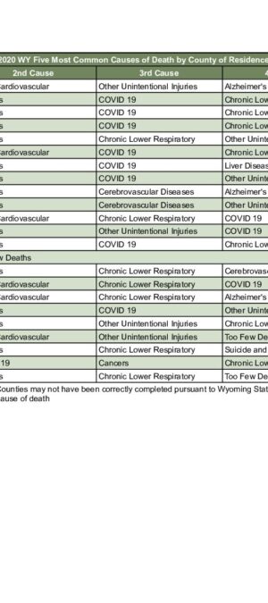 2020ARD08 Top 5 Causes