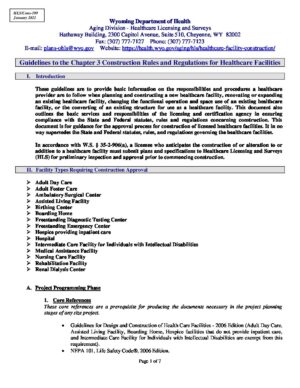 HLS-109-Guidelines to Chapter 3 Rules and Regulations for Healthcare Facilities