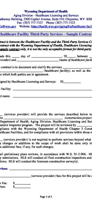 HLS-113-Healthcare Facility Third-Party Contract