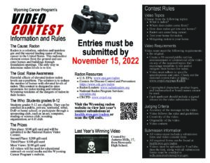2022 Video Contest Information and Rules new timeframe