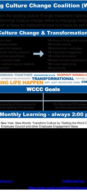 Wyoming Culture Change Coalition Flyer