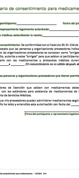 CM08-Medication Consent Form (Spanish)