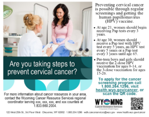 Cervical cancer ad