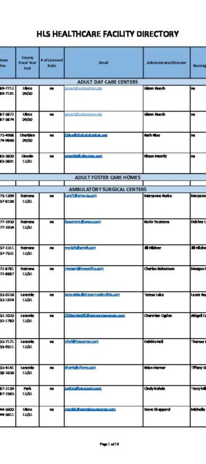 HLS 2023-2024 Facility Directory